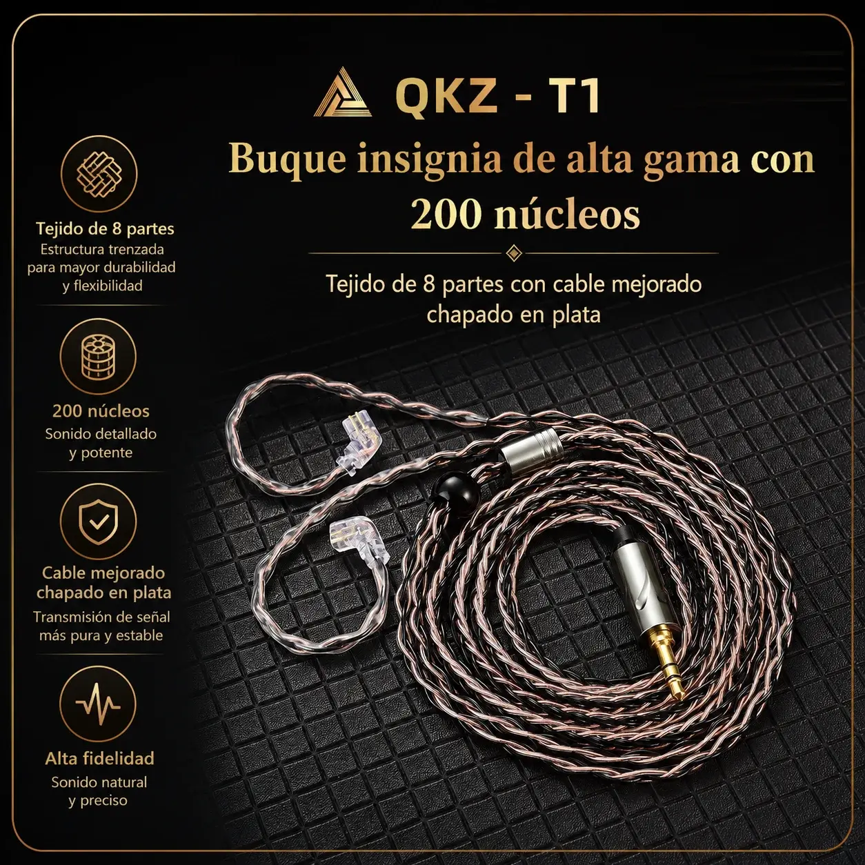 QKZ T1 200 CORE | Cable Actualizacion KZ/QKZ foto 2