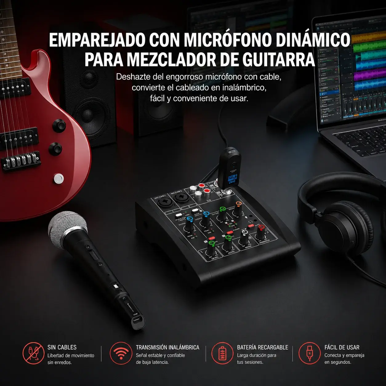 Transmisor para Microfono foto 4